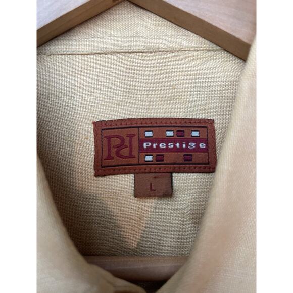 Prestige Men’s Wide-Leg Linen 2-piece Pant Set Sz L Pants 36 Pockets - Picture 6 of 16